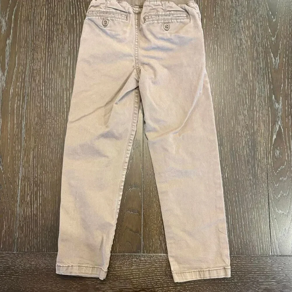 Baby Gap Boy’s Size 5 Brown Chino Pants with Elastic Drawstring Waist
